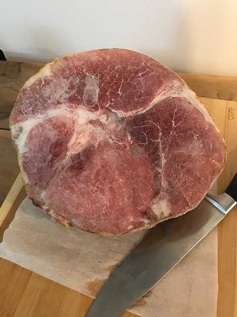 ham smoked bone-in for sale at Spice of Life Farm